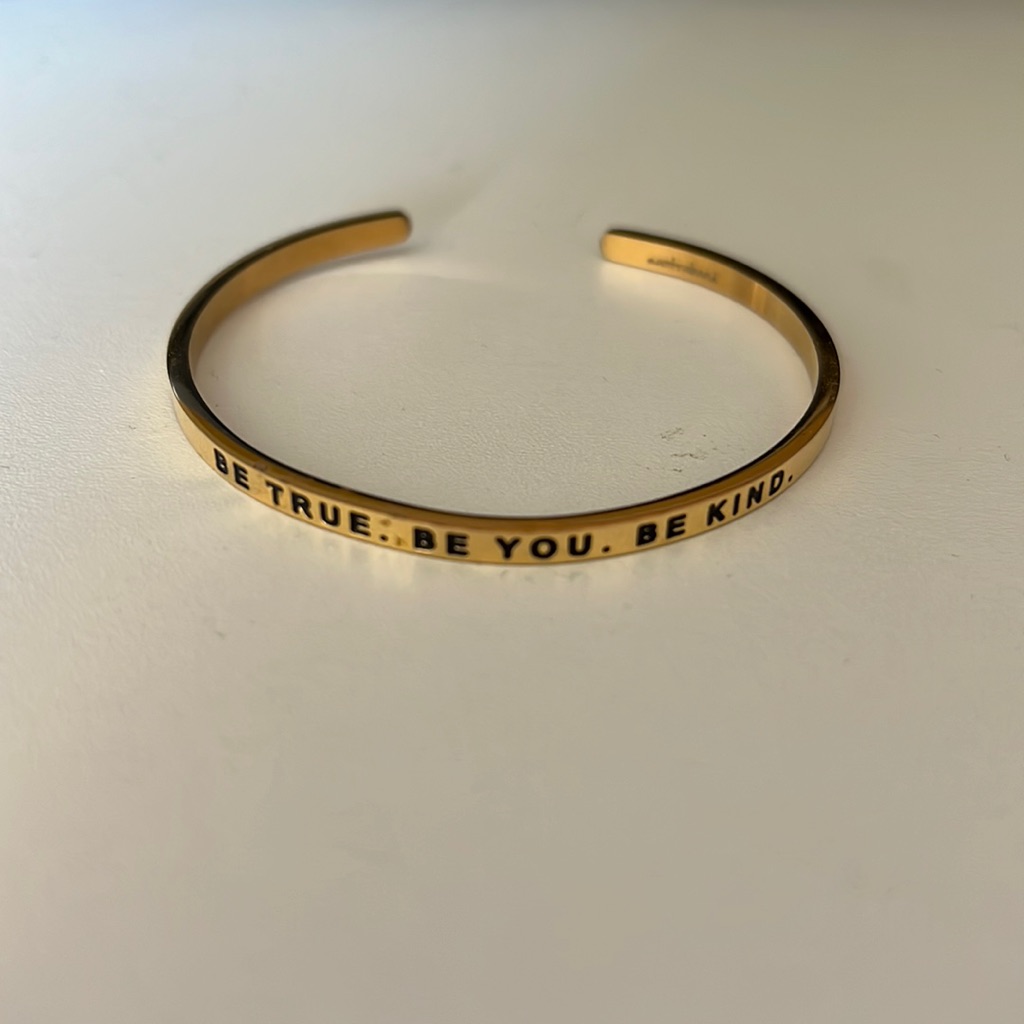 Mantraband Gold Plated Bangle